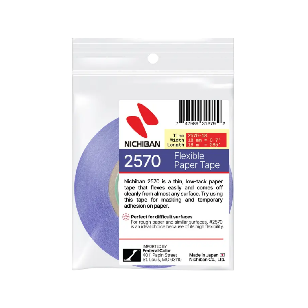 Nichiban 2570 Flexible Artist Tape: Standard (18 mm)