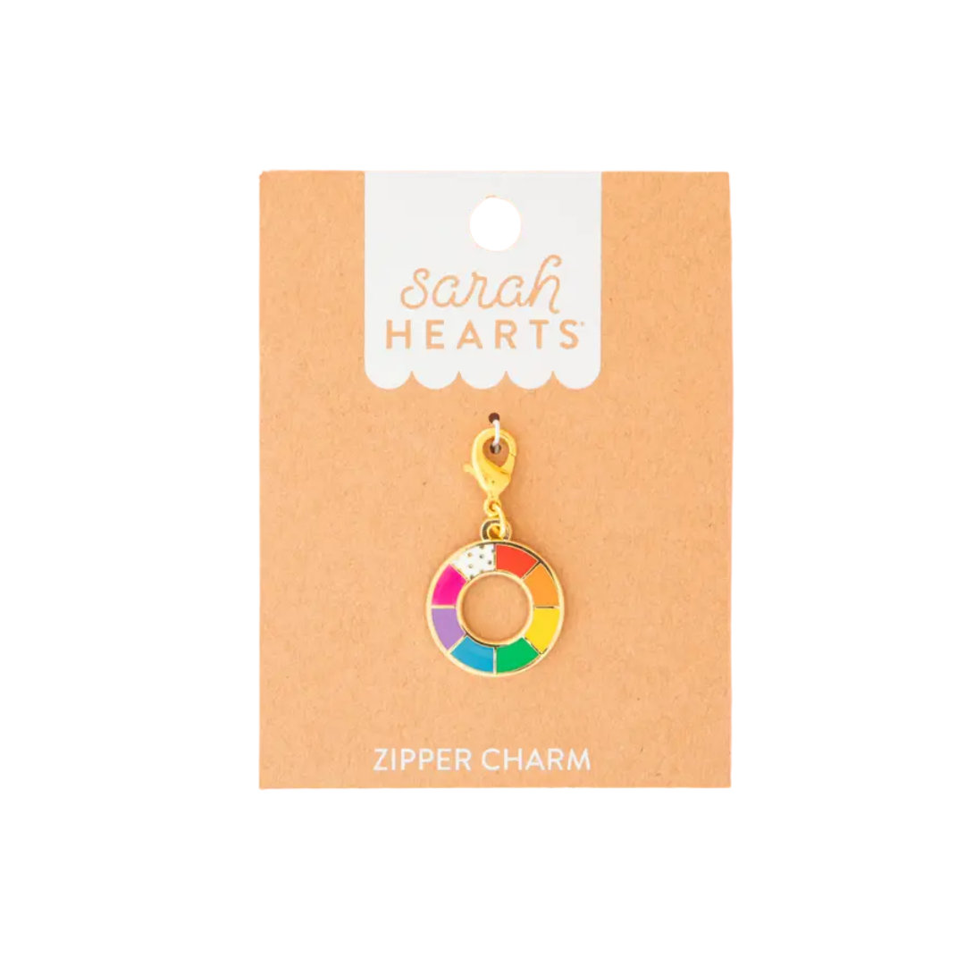 Color Wheel Removable Zipper Charm