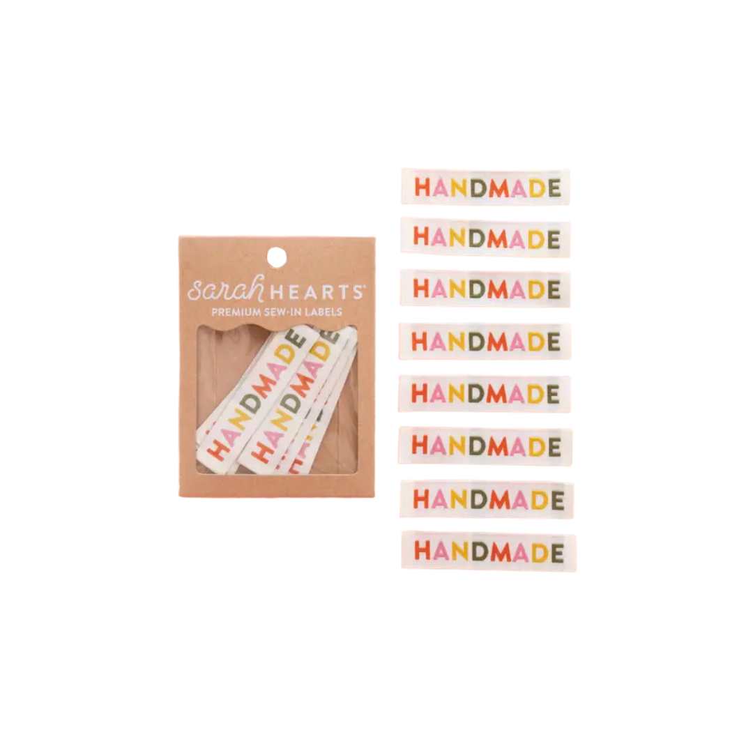 Handmade Woven Sewing Labels - Muted Colors