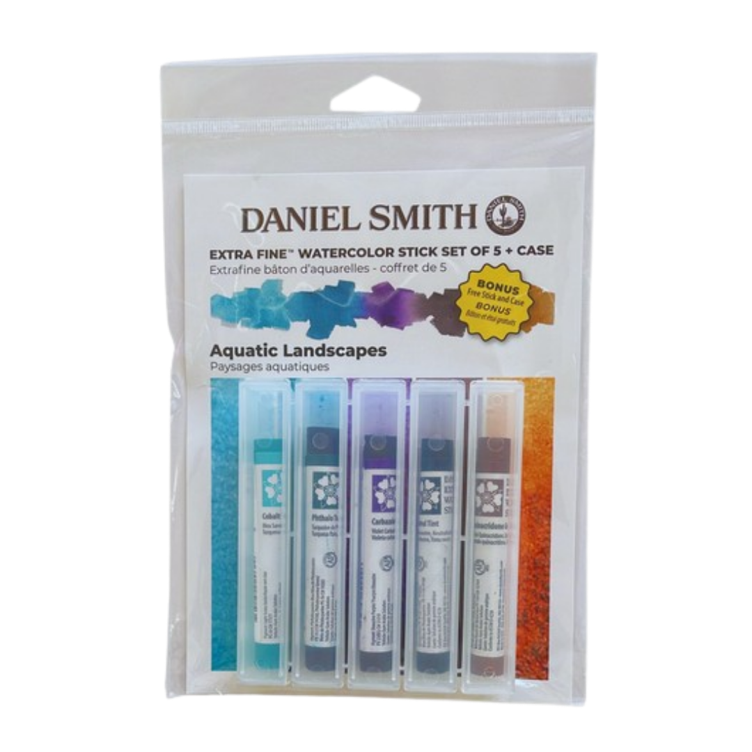 Daniel Smith Extra Fine Watercolor Stick – 5 Piece Aquatic Landscapes Set