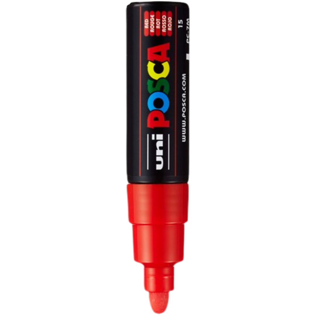 Posca PC-7M Paint Marker Broad Bullet Tip - Red