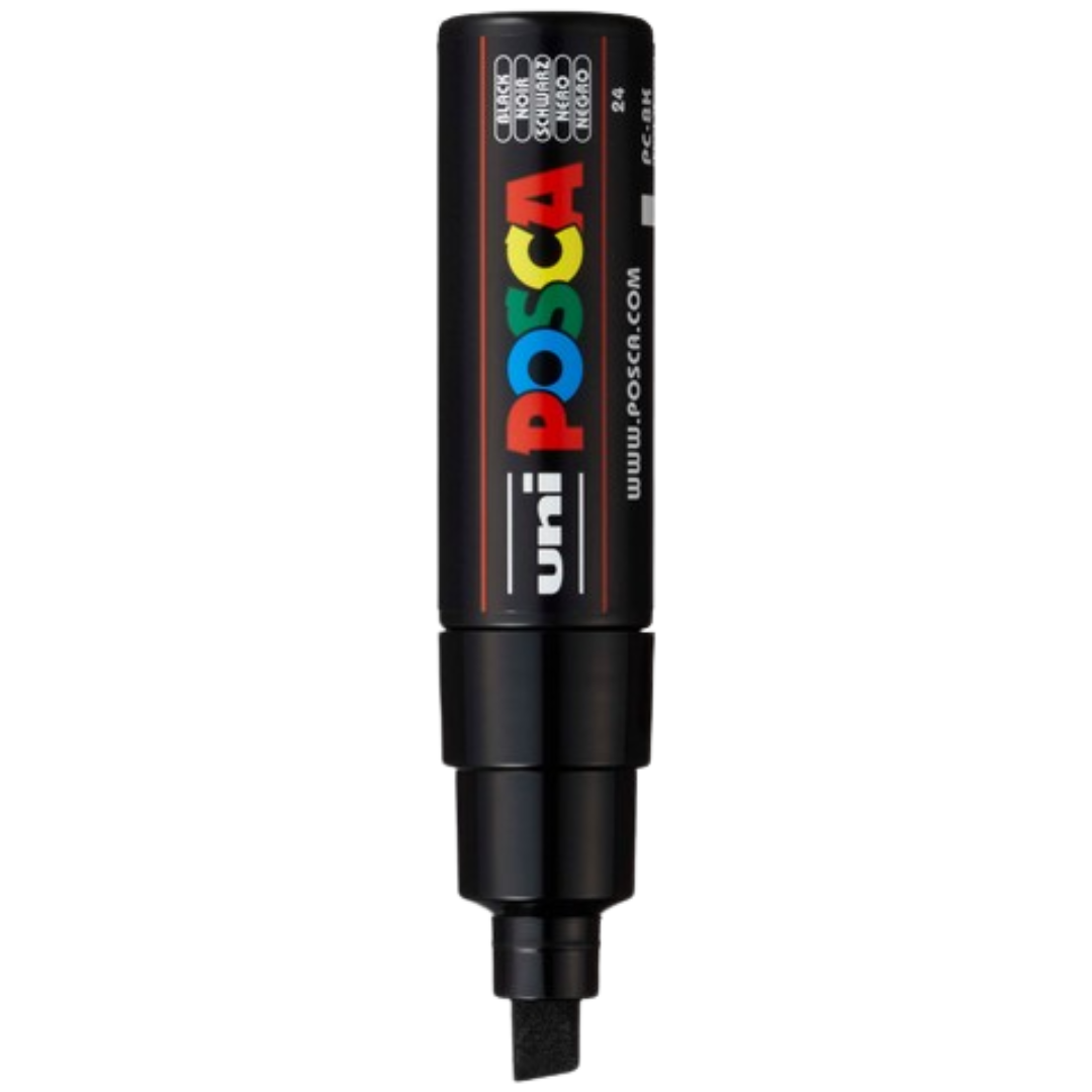 Posca PC-8K Paint Marker Broad Chisel Tip - Black