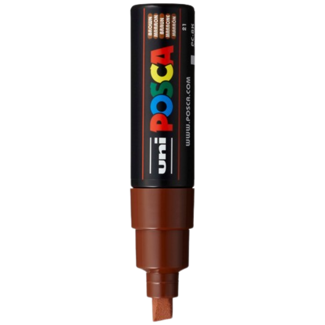 Posca PC-8K Paint Marker Broad Chisel Tip - Brown