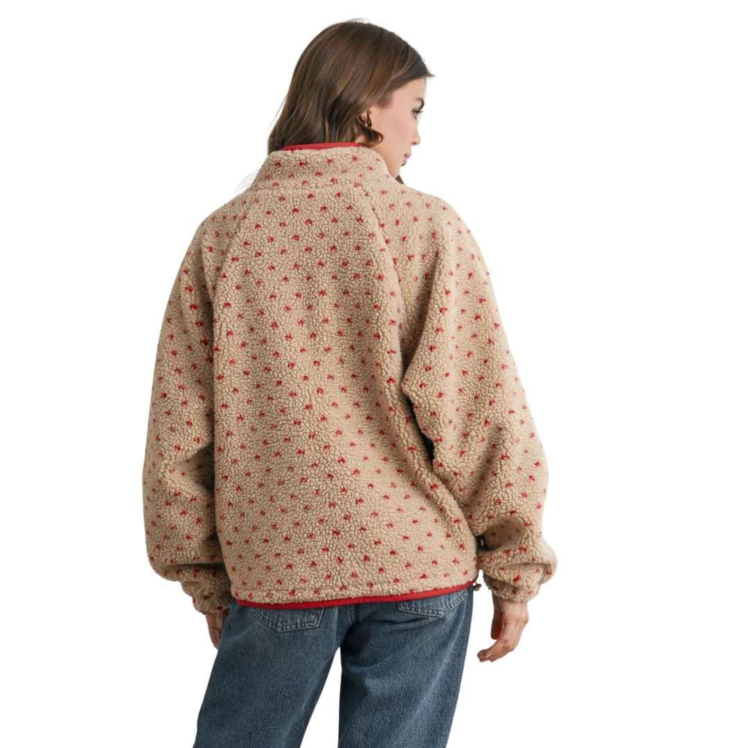 High Pile Fleece Puffer Jacket