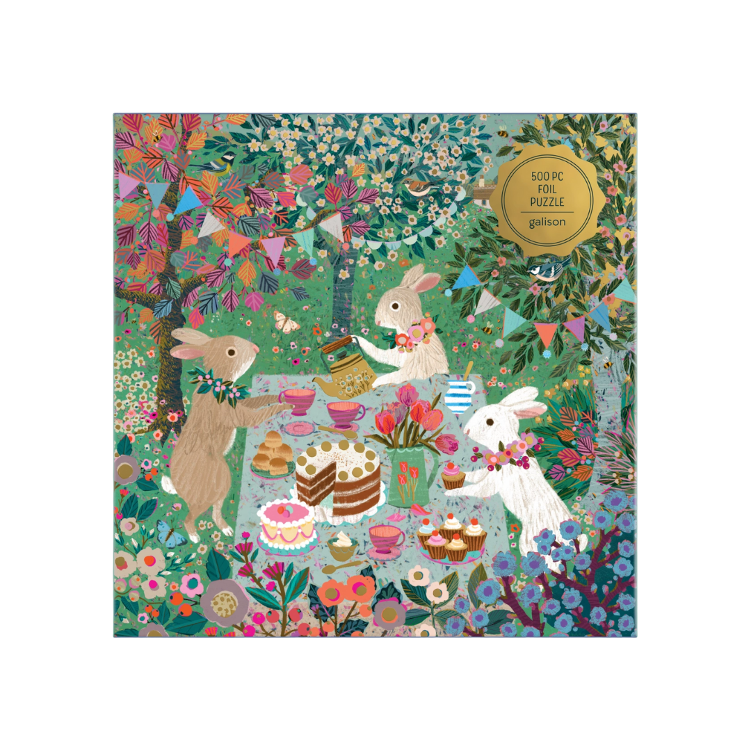 Spring Tea Party 500 Piece Foil Puzzle
