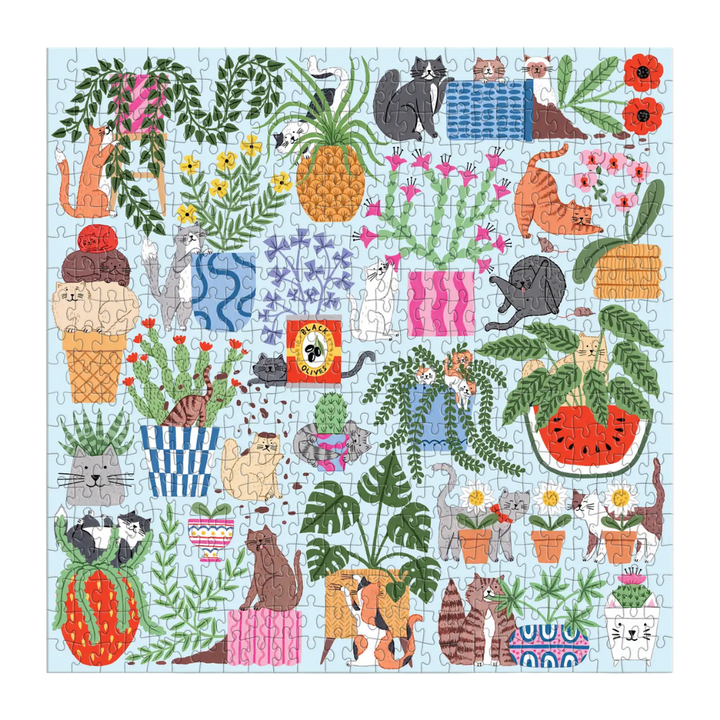 Cats in the Houseplants 500 Piece Puzzle