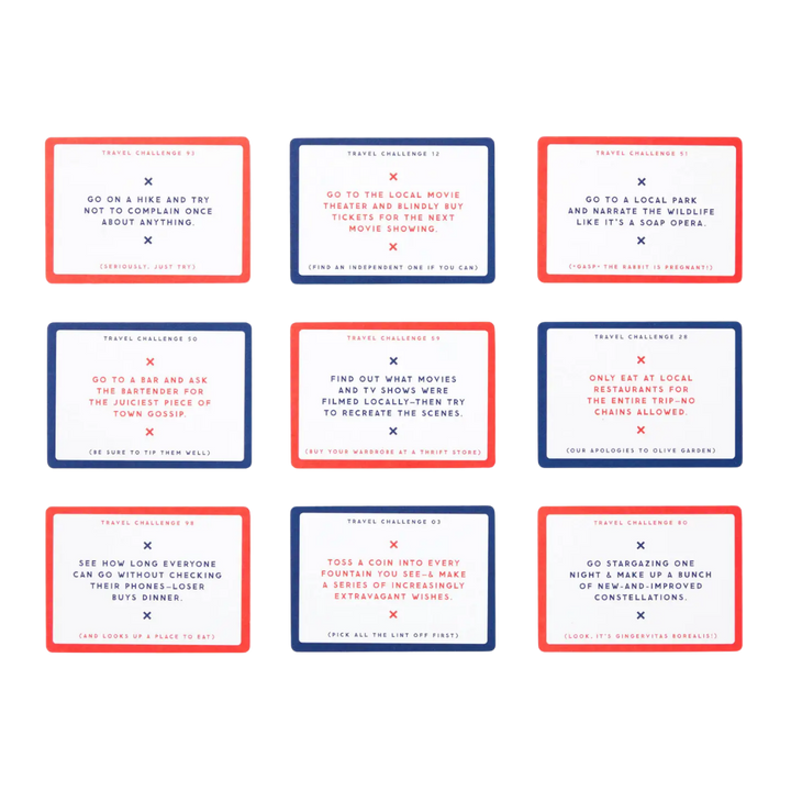 Challenge Accepted: Travel Tasks Card Deck