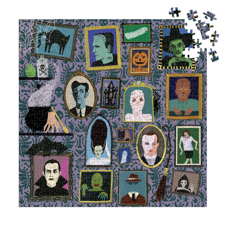 Spooky Portraits 500 Piece Foil Puzzle