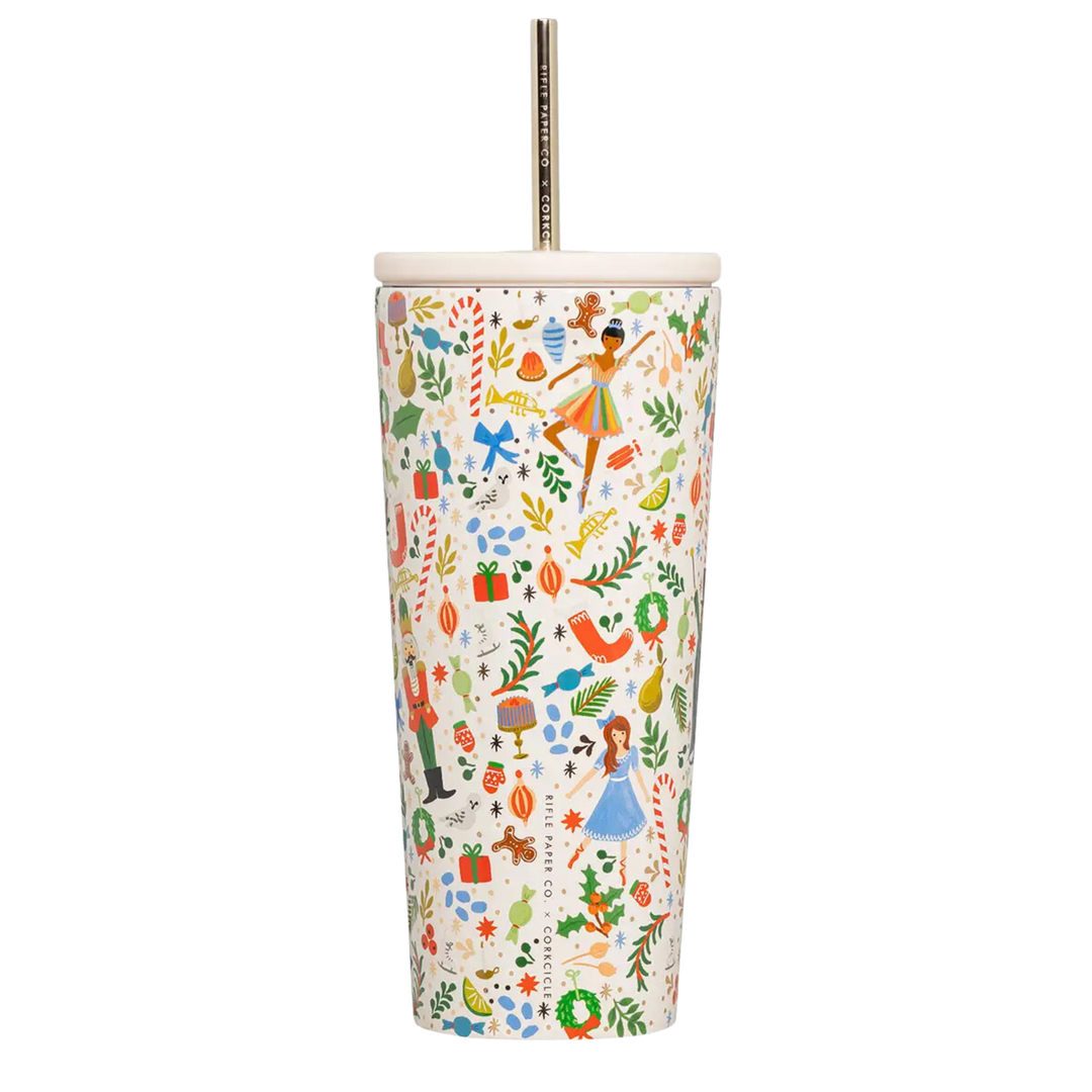 24oz Rifle Paper Nutcracker Cold Cup