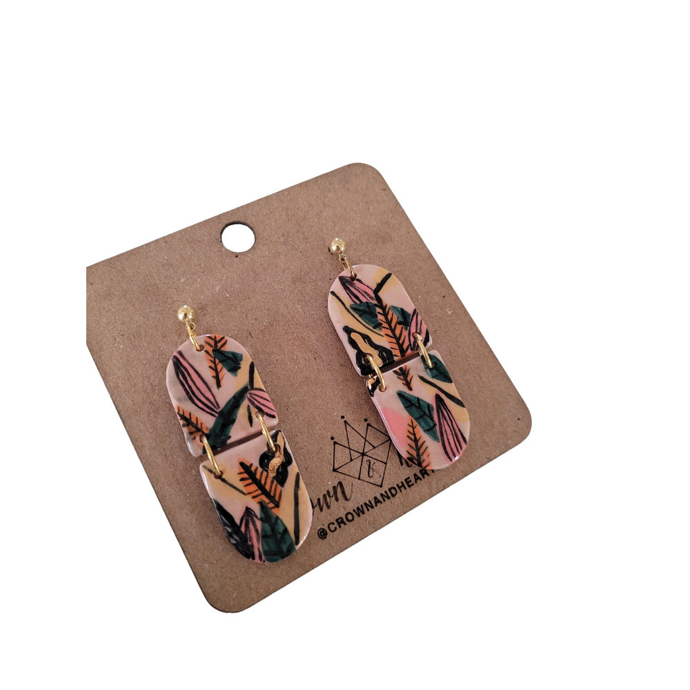 Tiered Jungle Earrings