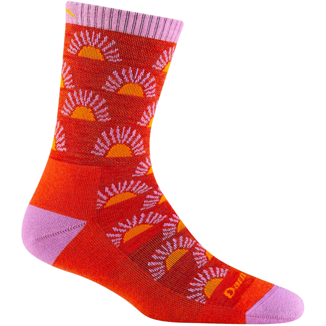Womens Ray Day Micro Crew Lightweight Hiking Socks