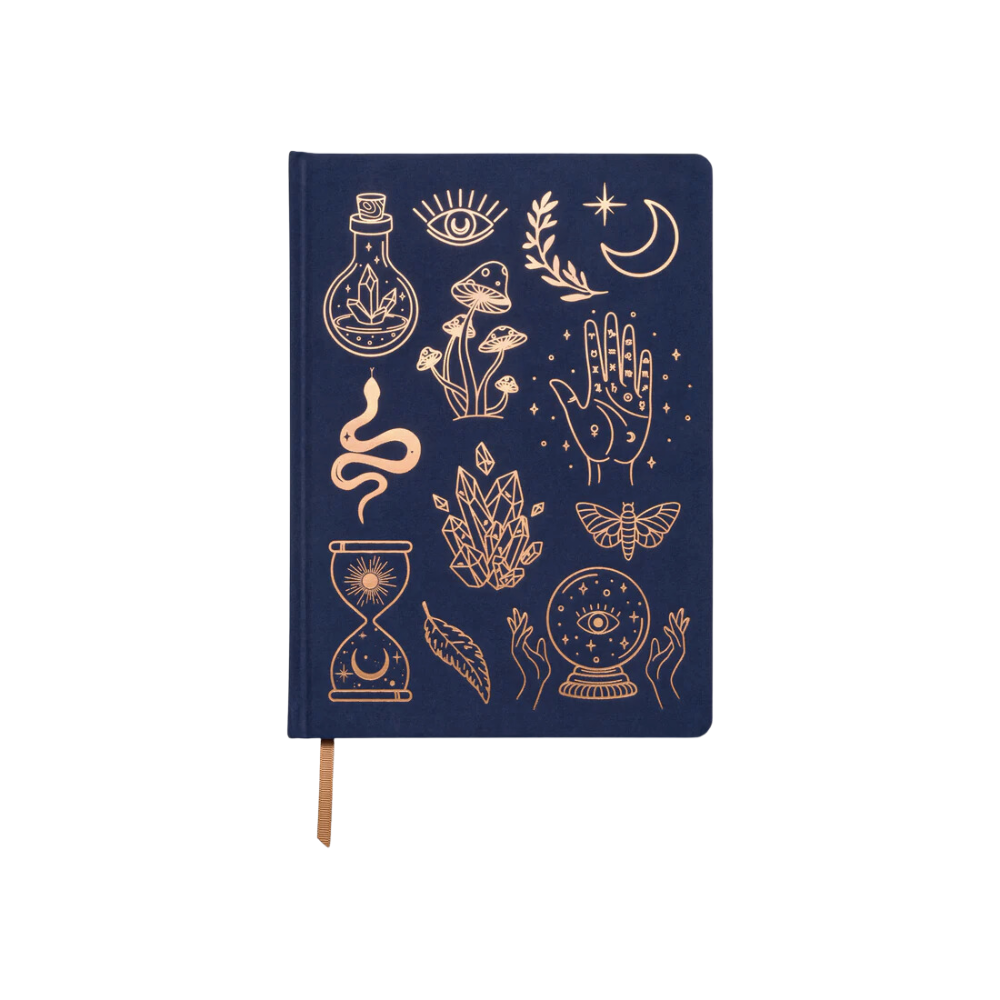 Jumbo Vegan Suede Journal - Mystic Icons