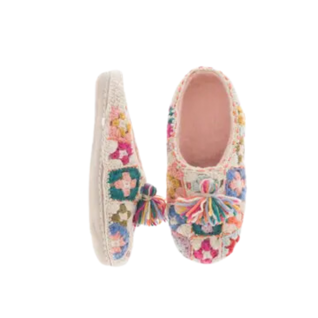 Crochet Slipper-Natural