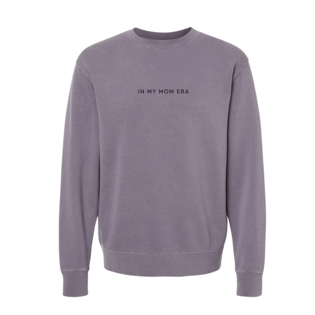 In My Mom Era Embroidered Crew Sweatshirt
