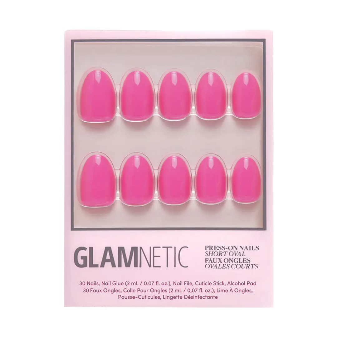 Hot Pink Press-On Nails