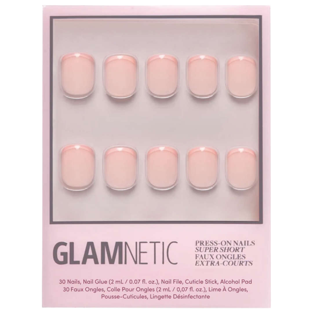 French Peach Press on Nails