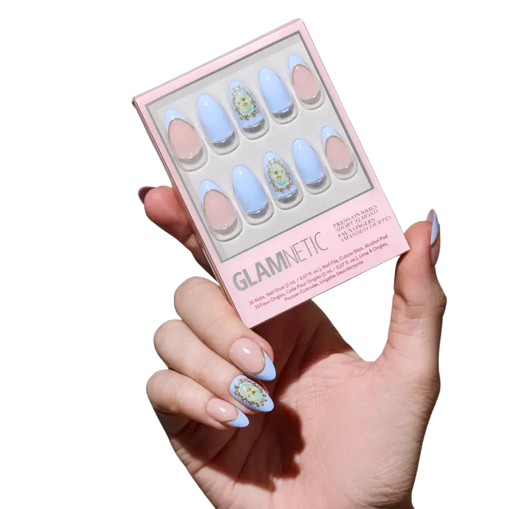 Angel In Blue Short Almond Press-On Nail
