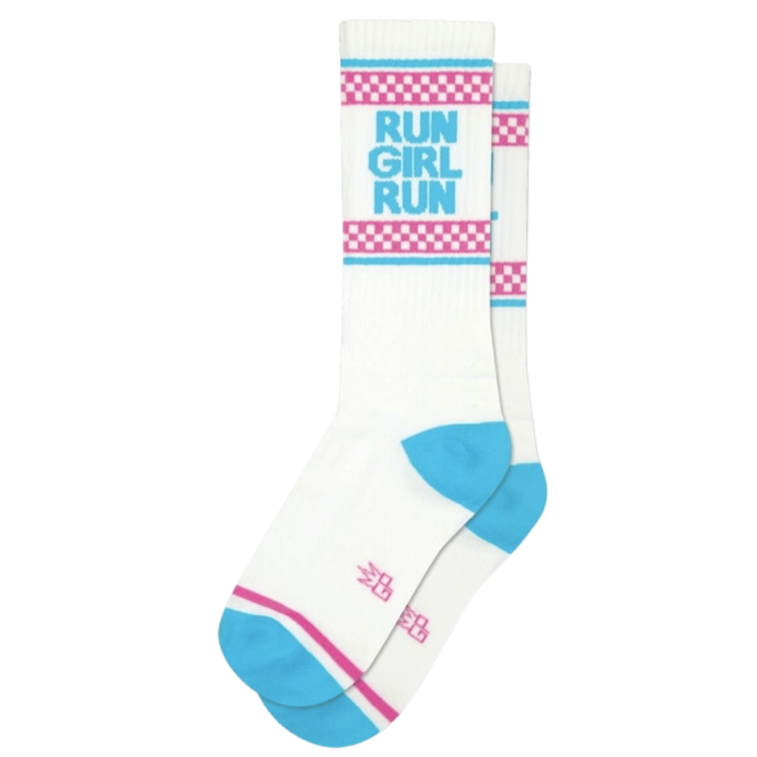 Run Girl Run Gym Crew Socks