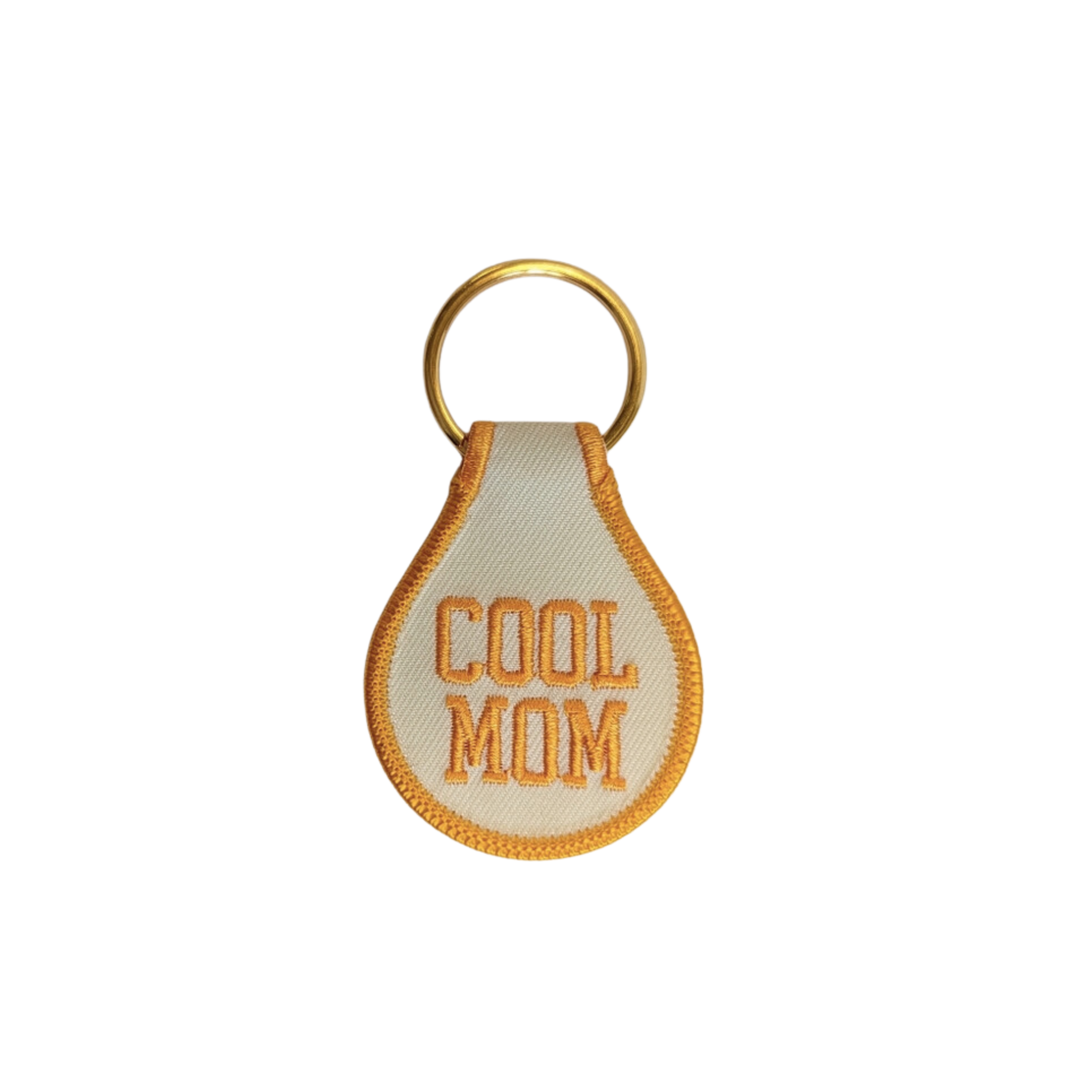 Cool Mom Embroidered Key Tag