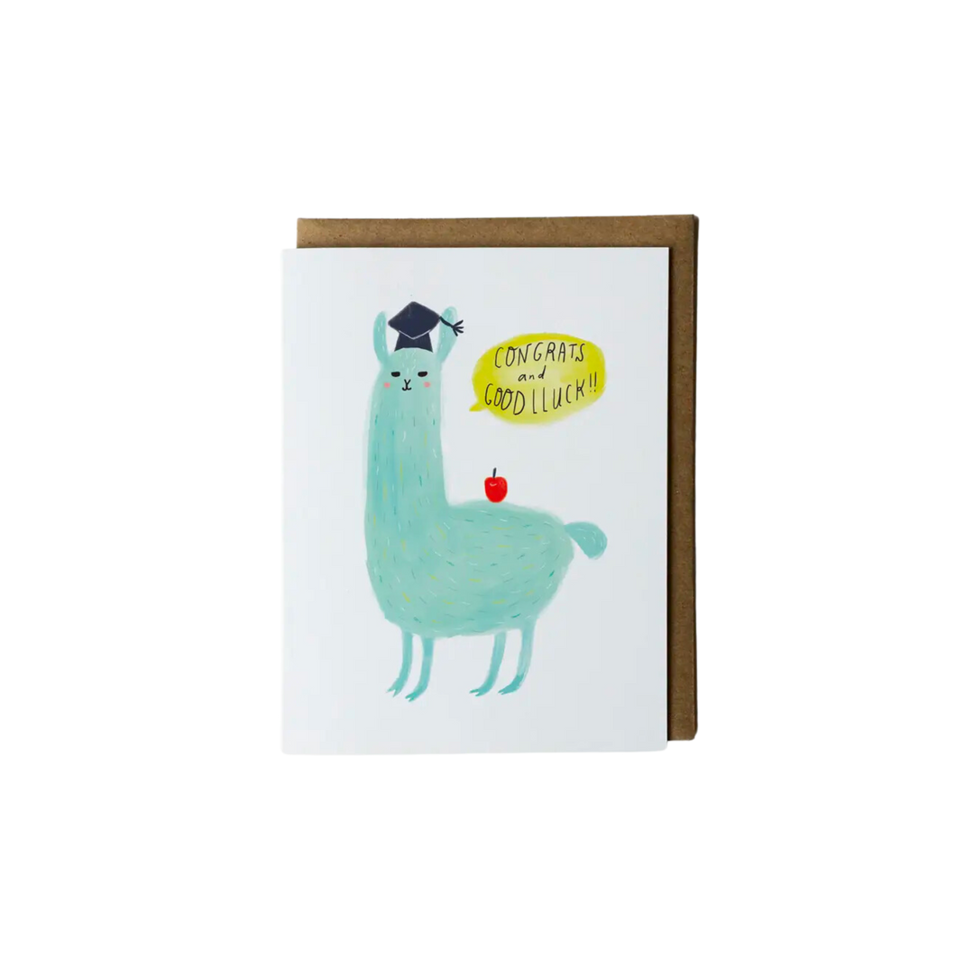 Good Luck Llama Graduation Card