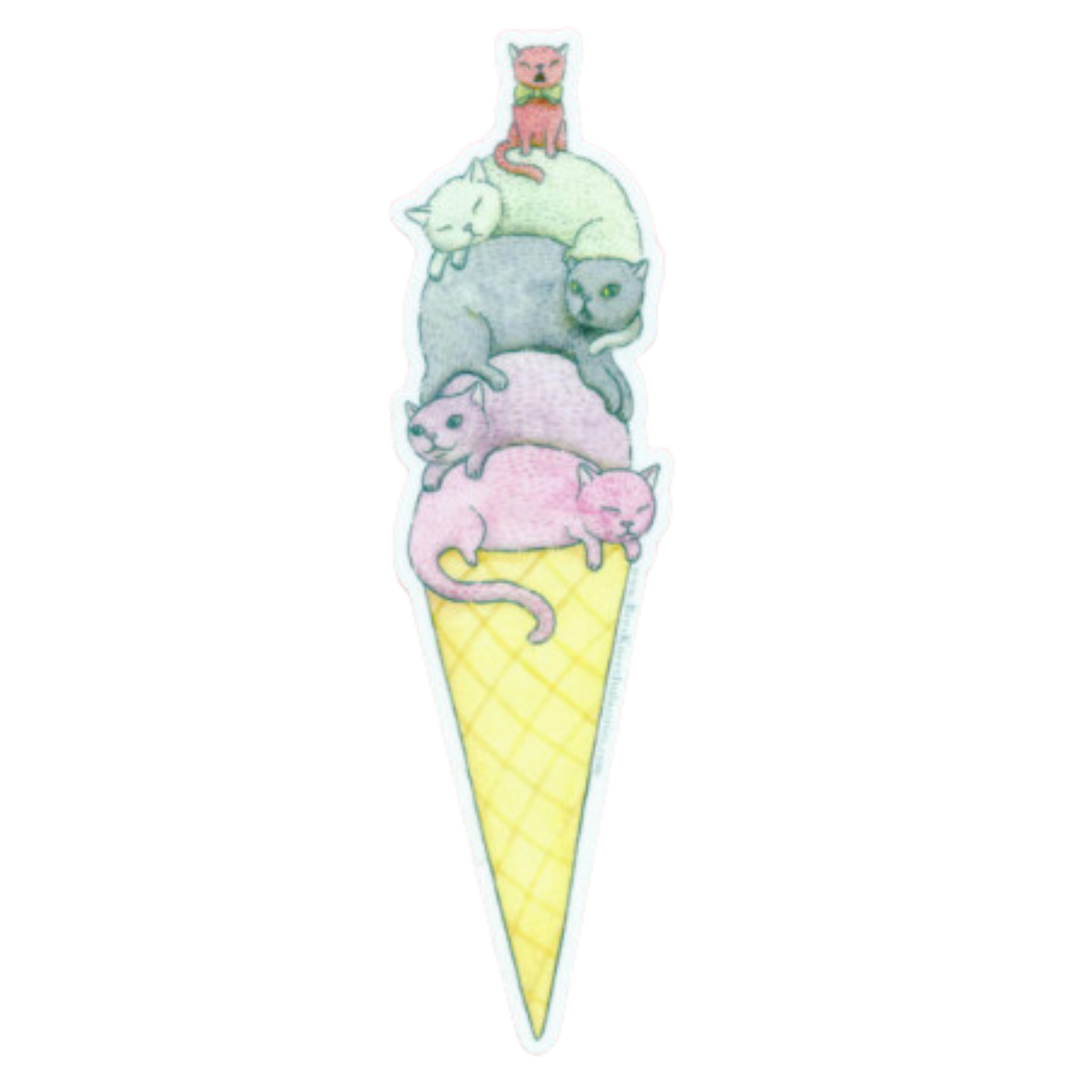 Ice Cream Cats Sticker