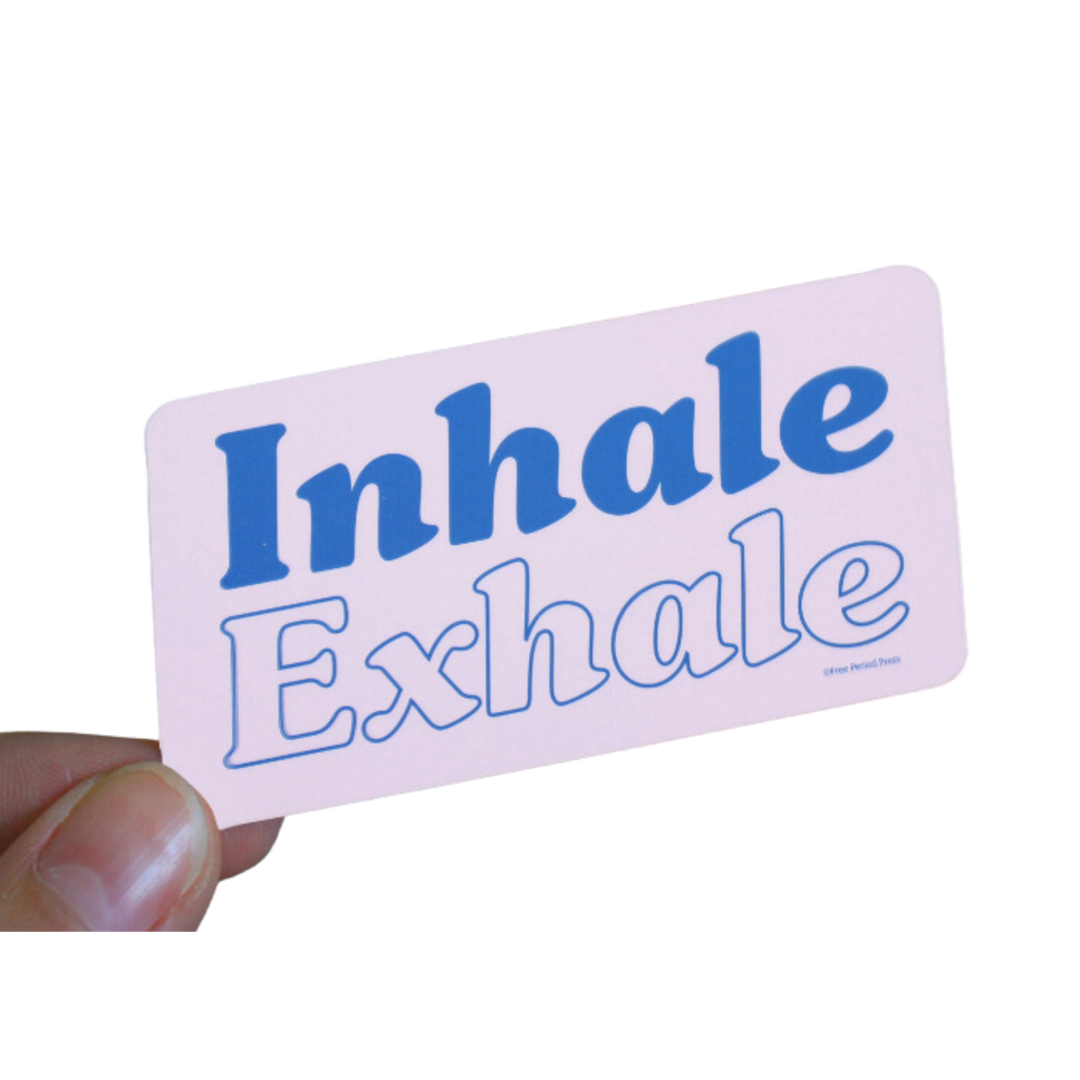 Inhale Exhale Vinyl Sticker