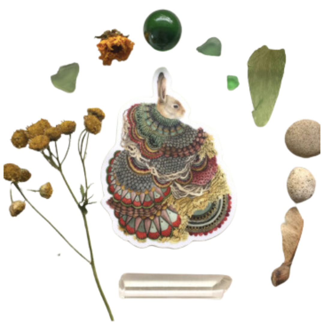 Quilted Forest: Rabbit Sticker