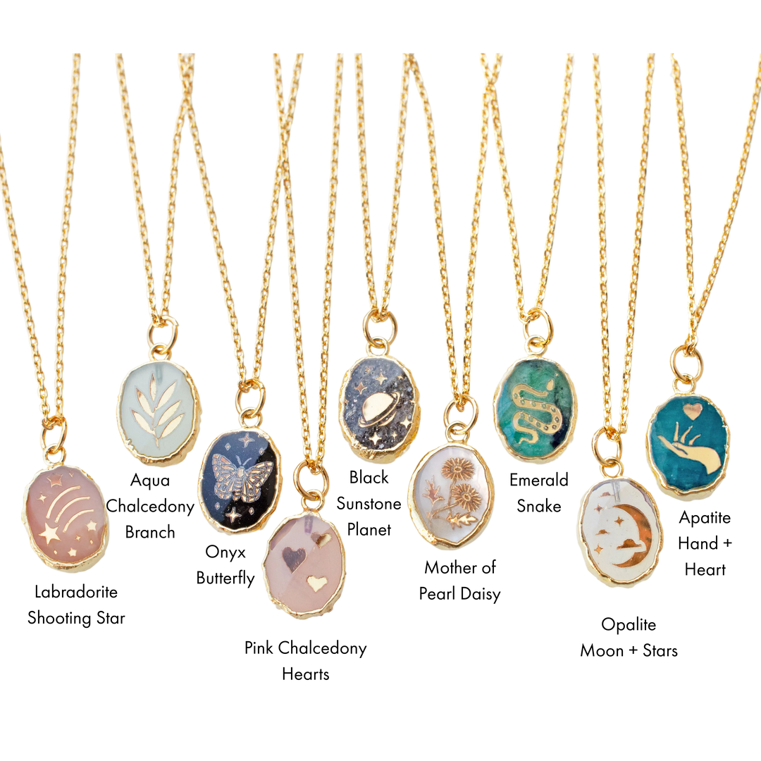 Gemstone Symbol Necklace