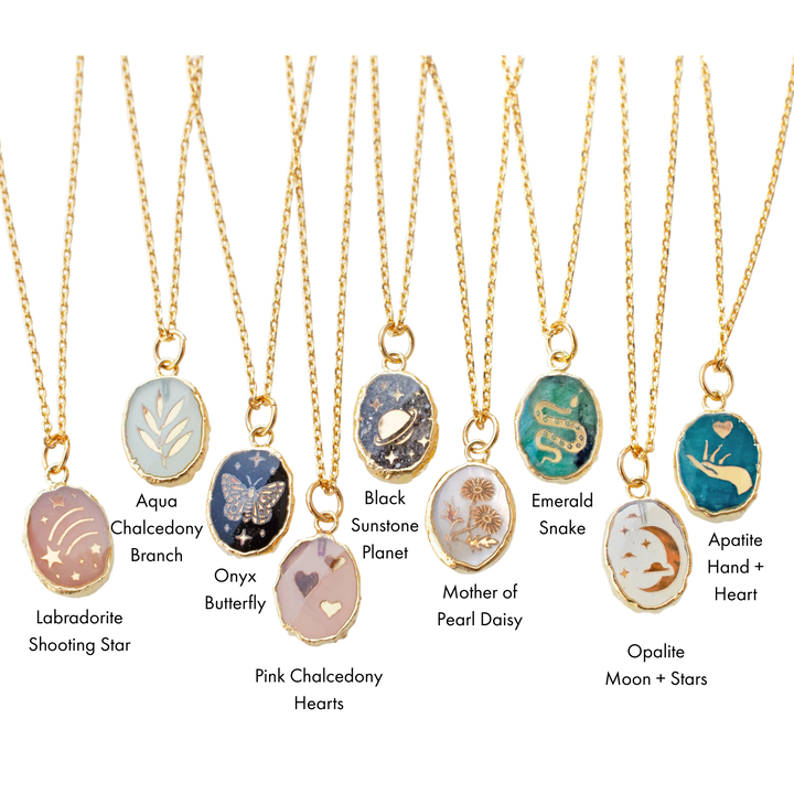Gemstone Symbol Necklace