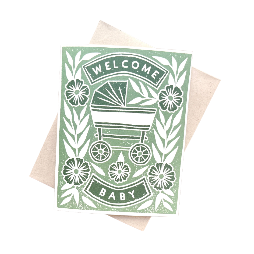 "Welcome Baby" Greeting Card