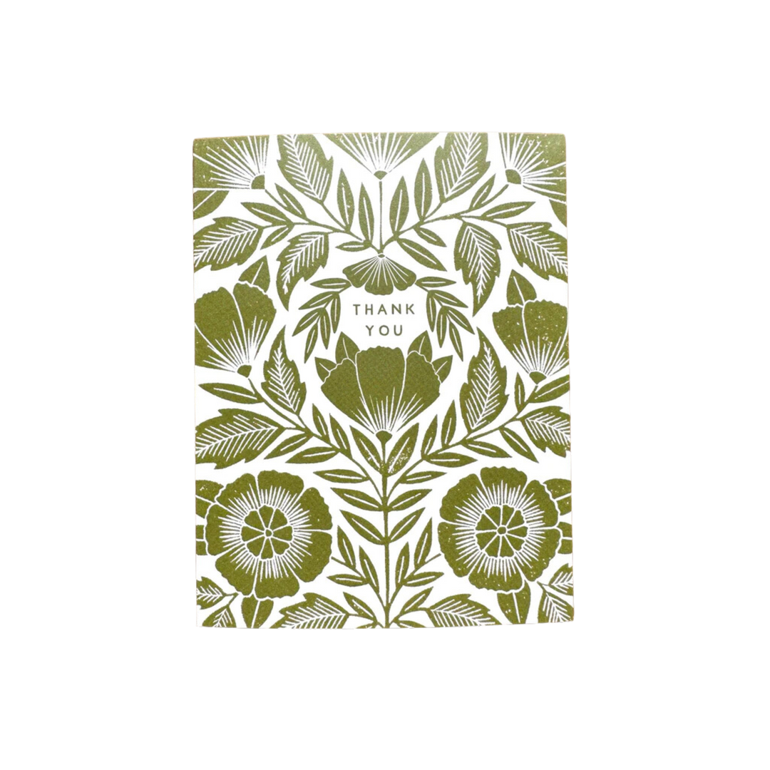 Thank You Offset Printed Card, Set of 6
