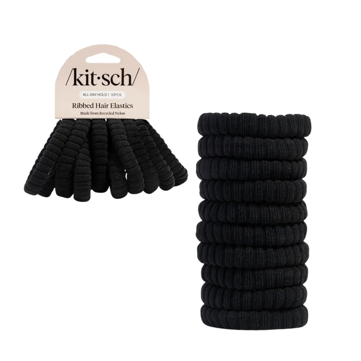 Ribbed Hair Elastics (10ct)