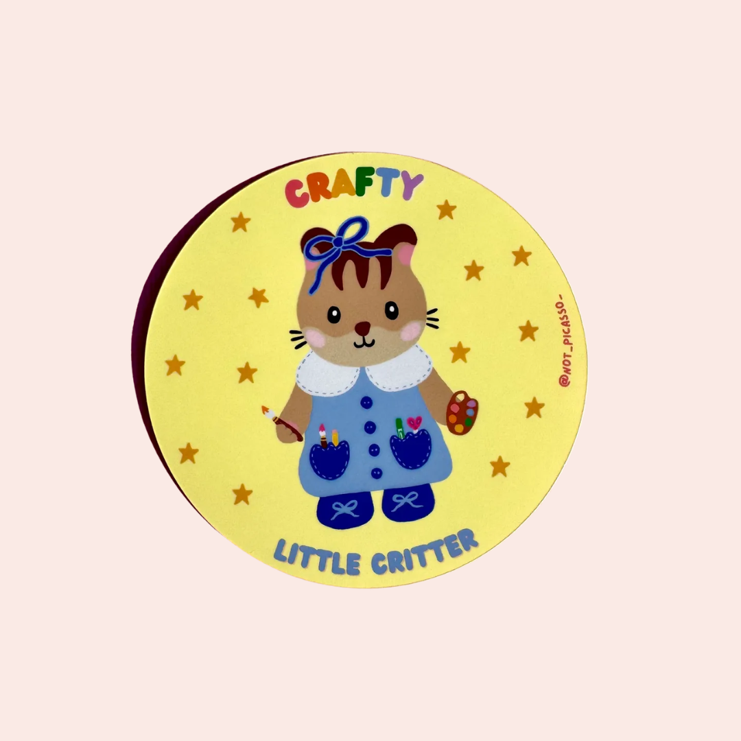 Crafty Little Critter Sticker