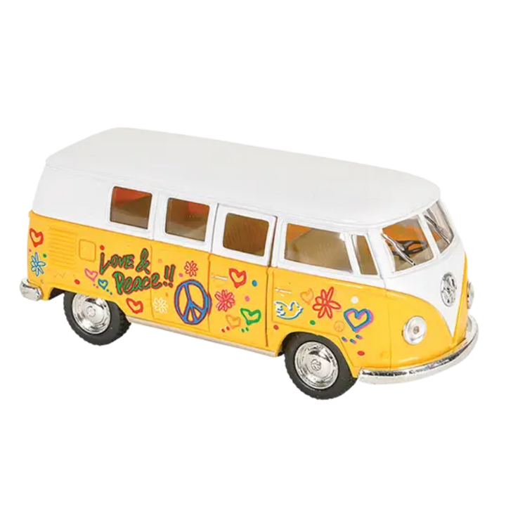 Volkswagen Flower Power Bus Toy Car