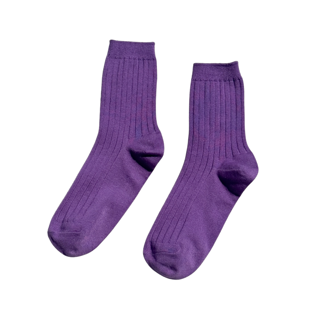 Her Socks - Mercerized Combed Cotton Rib