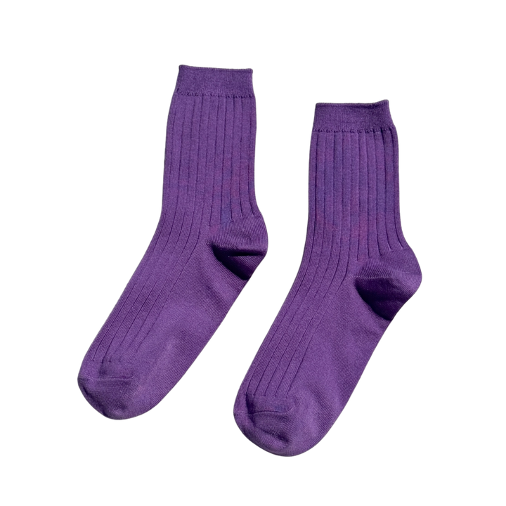 Her Socks - Mercerized Combed Cotton Rib