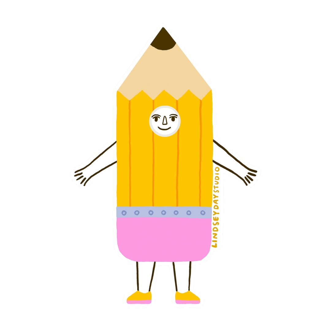 Pencil Friend Sticker