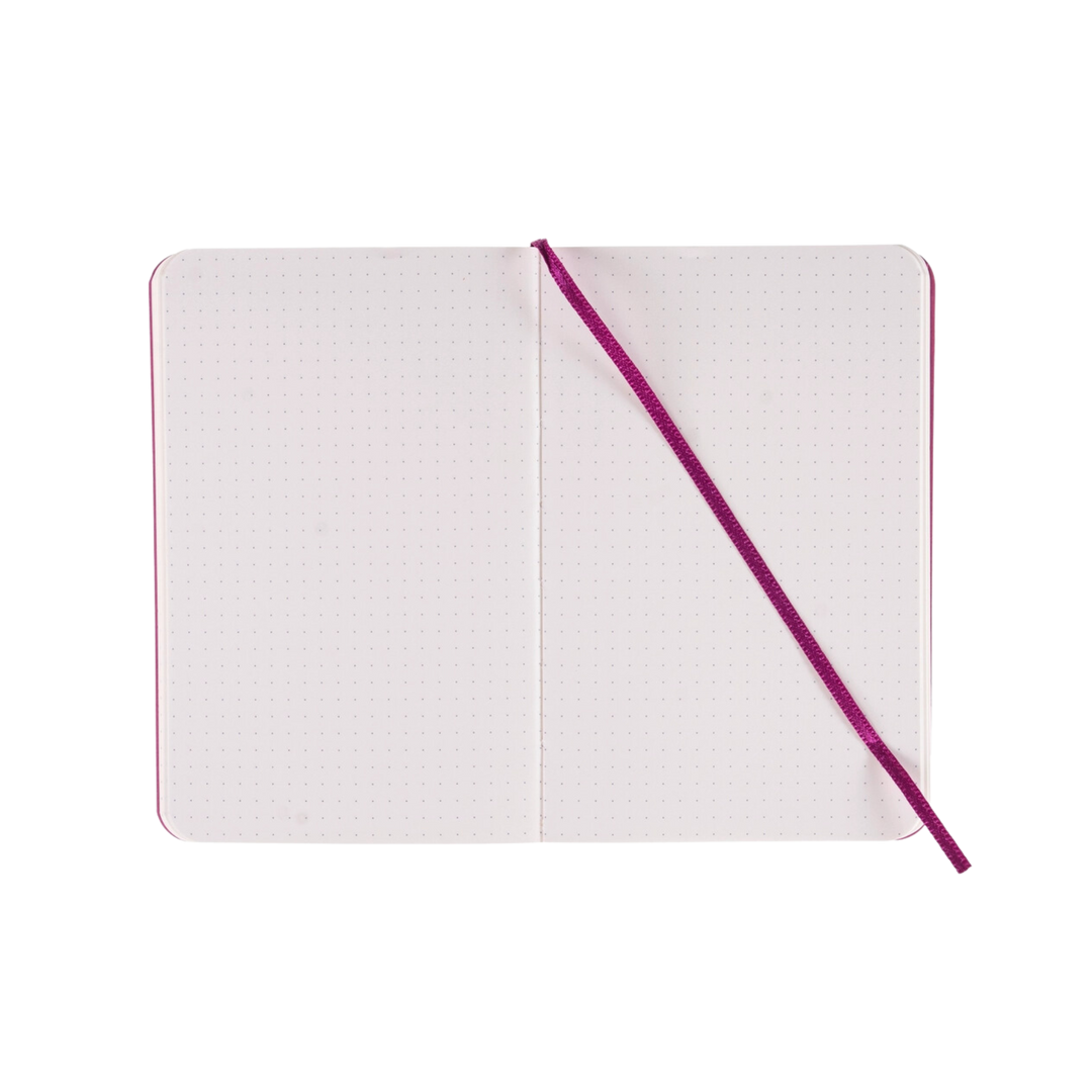 Fabriano Ispira Soft-Cover Notebook, Pocket, Dot, Purple