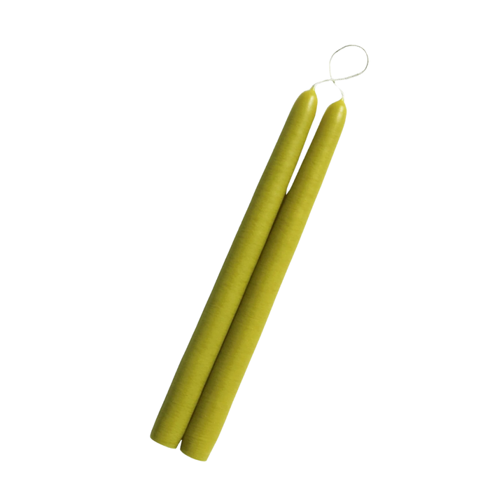 10" Hand Dipped Unscented Taper Candles