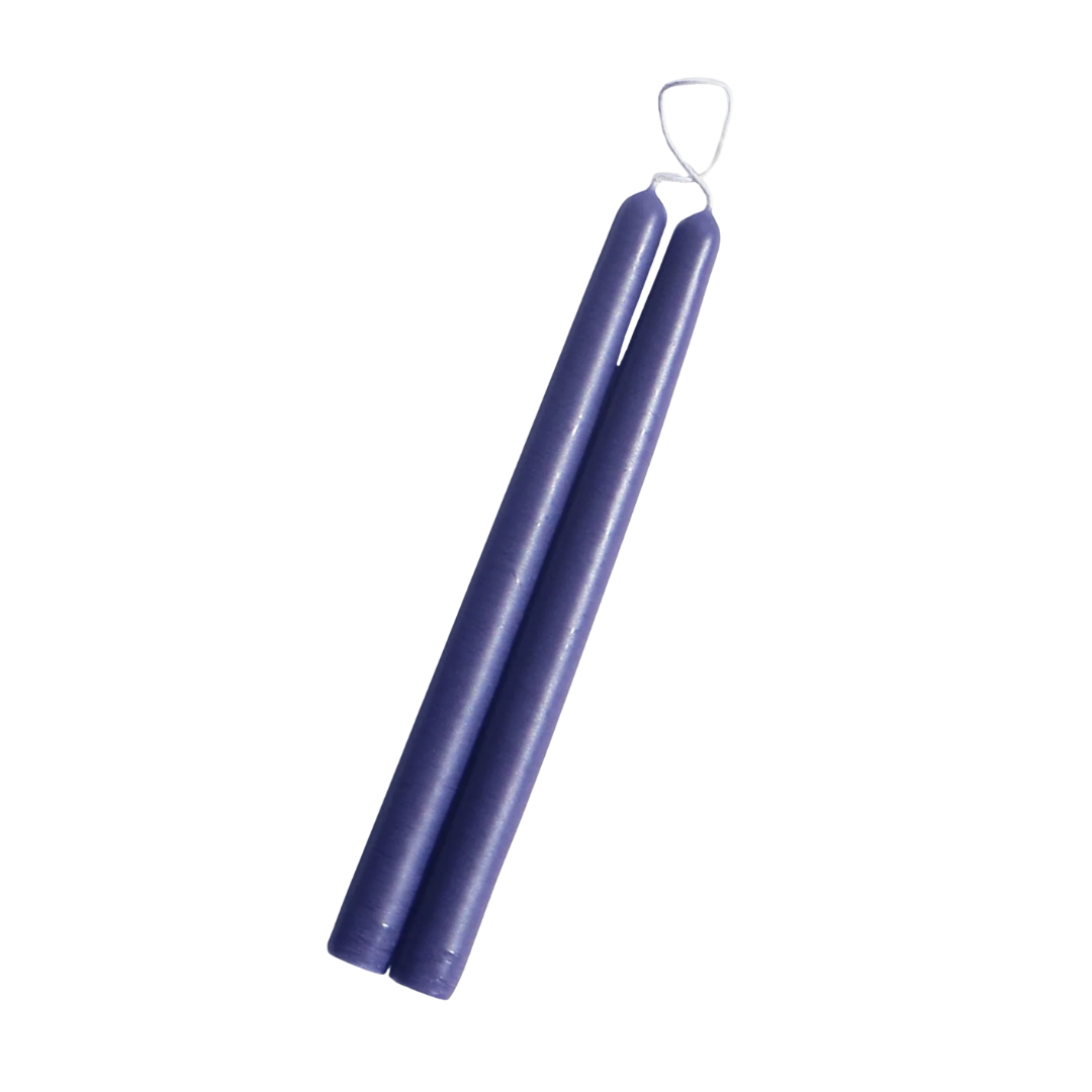 10" Hand Dipped Unscented Taper Candles