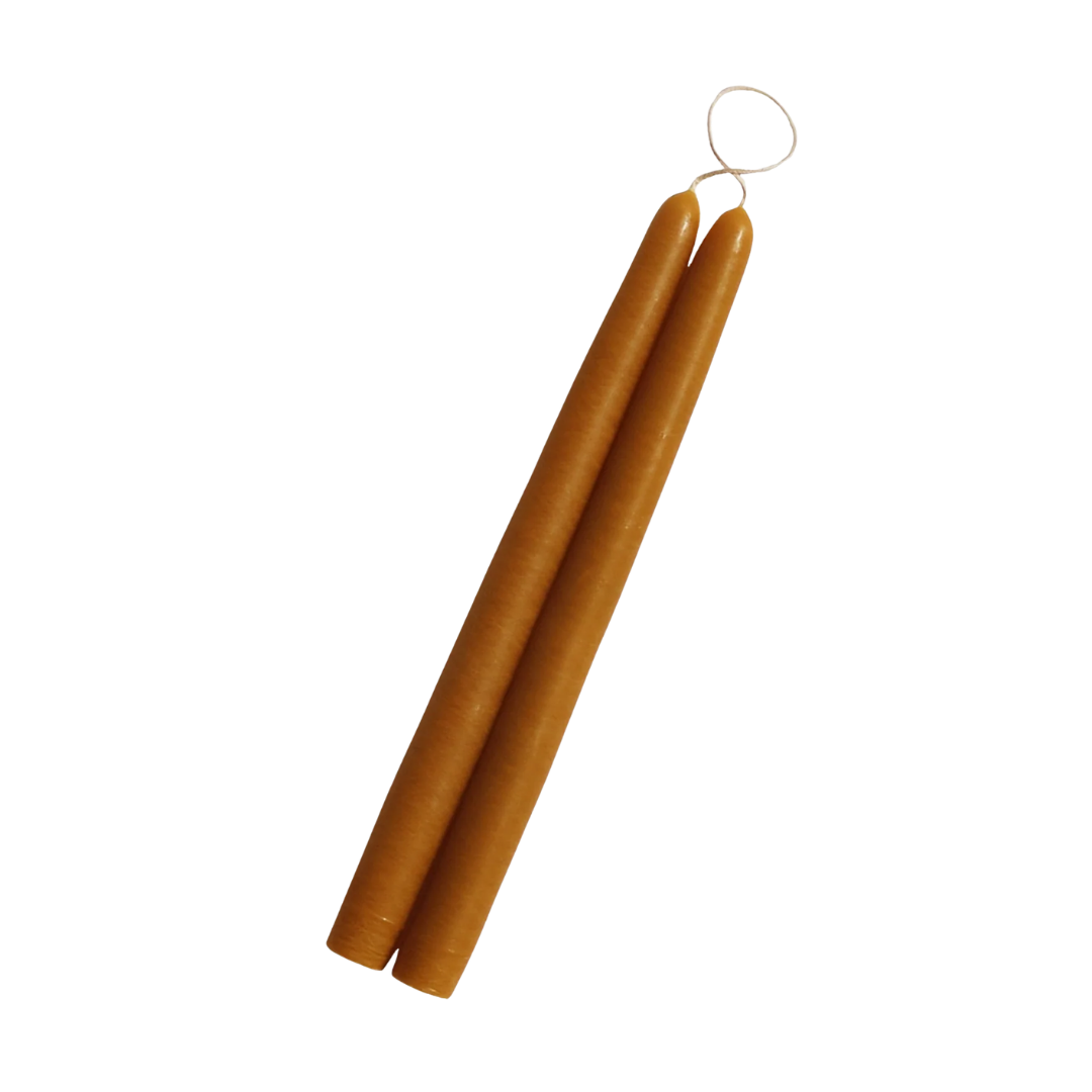 10" Hand Dipped Unscented Taper Candles