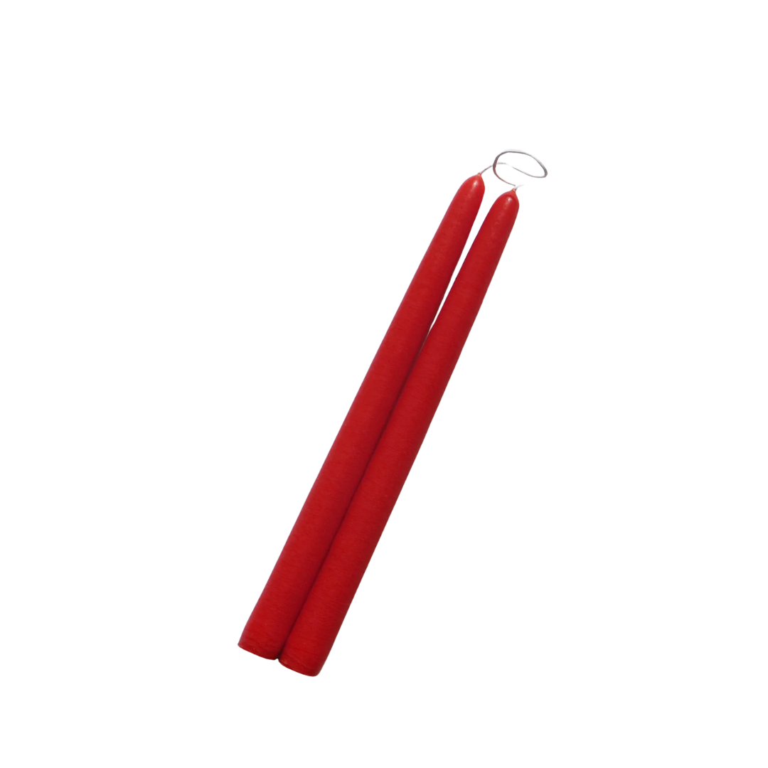 10" Hand Dipped Unscented Taper Candles