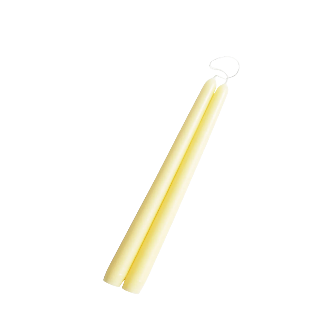 10" Hand Dipped Unscented Taper Candles