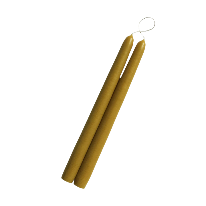 10" Hand Dipped Unscented Taper Candles