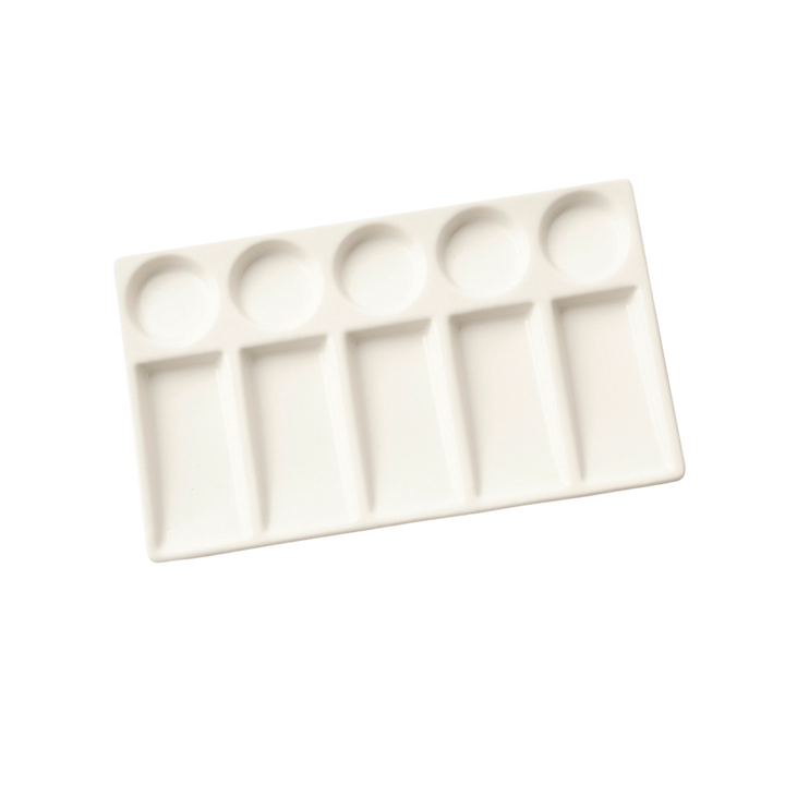 Porcelain Palette - 10 Wells - Durable & Easy To Clean