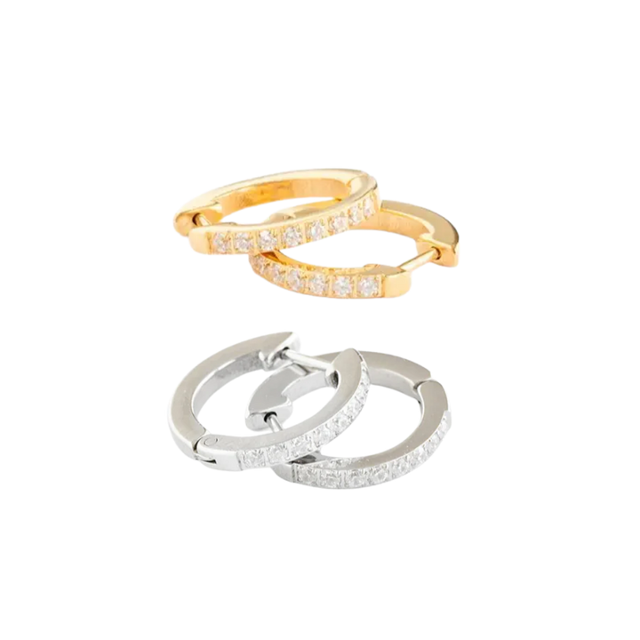 Gem Hoop Earrings