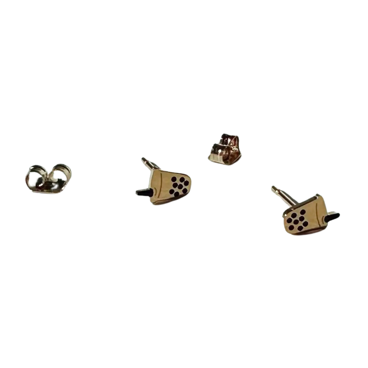 Dainty Little Tiny Things | Boba Milk Tea | Earrings Studs Boba Milk Tea