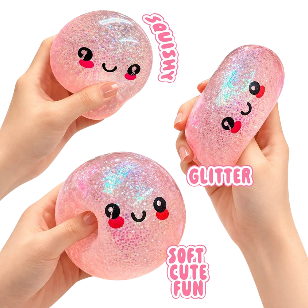 Mystery Squishy Glitter Dumpling Stress Relief Toy