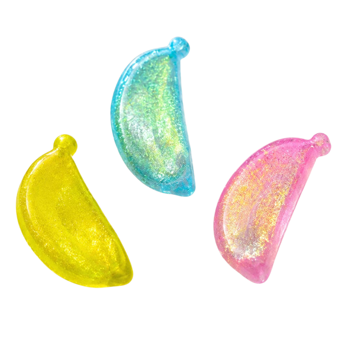 Glitter Banana Squeeze Squishy Stress Relief Toy