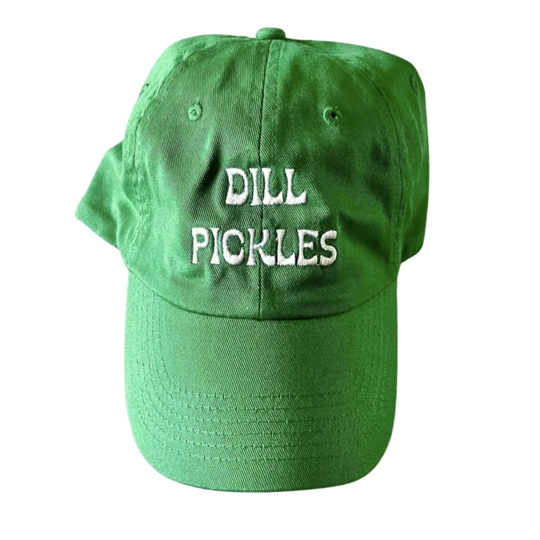 Dill Pickles Baseball Cap Unisex Dad Hat Gifts White Green